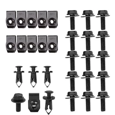 28x Engine Splash Shield Bolts Fender Bumper Clips For Nissan 350z 370z Infiniti • $17.90