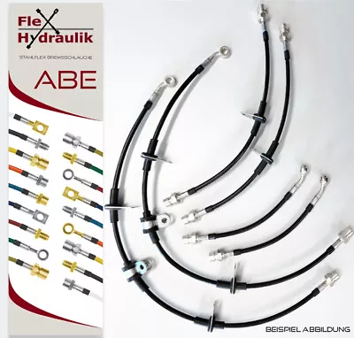 Steel Flex Brake Hoses For Daewoo Lemans STAINLESS STEEL • $133.62