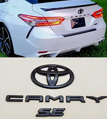 NEW 3PS 2018-2023 TOYOTA CAMRY SE Gloss Black EMBLEM OVERLAY KIT  PT948-03191-02 • $28.35