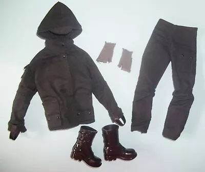 AWESOME Barbie KEN PEETA MOCKINGJAY HOODIE PANTS BOOTS MODEL MUSE ARTICULATED !! • $29.99