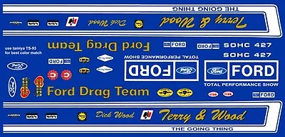 Official FORD Drag Team TORINO 1/18th Scale Decals • $12.99