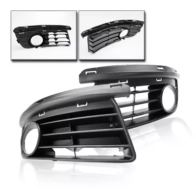 2005-2010 Vw Jetta Mk5 Front Lower Bumper Fog Light Vent Grille Covers Black Set • $37.95