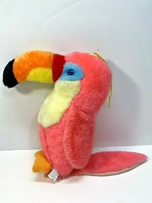 ACME Tropical Toucan Parrot Bird  Vintage 1983 Firm Plush Stuffed Animal • $7.99