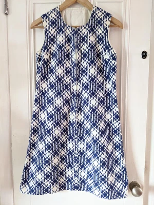 £15 • Buy Vintage Retro 60s Dress Size 8-10 Mod Twiggy Quant