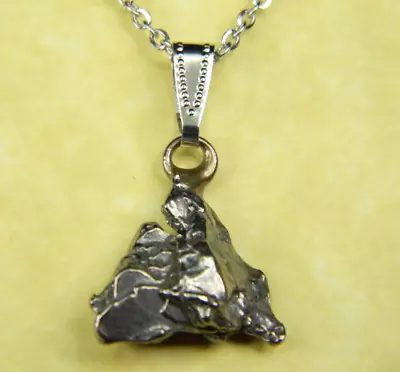 Campo Del Cielo Genuine Iron Nickel Meteorite Pendant Necklace 5.25 Grams • $29.75