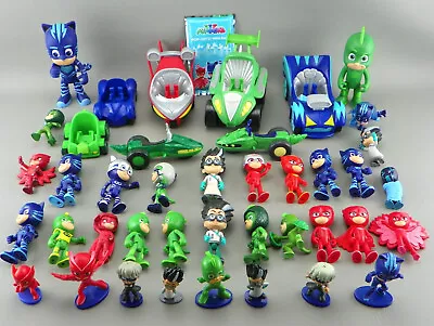 Disney PJ Masks Catboy Gekko Owlette Luna Girl Romeo Ninja Vehicles Figures Lot • $39.97