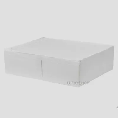 Ikea White/ Grey Storage 69x55x19cm Drawer Organiser Storage Cloth Box Wardrobe • £14.50