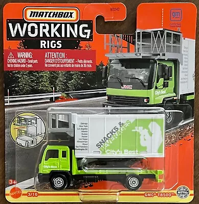 Matchbox 2022 Working Rigs #3/16 GMC T8500 Truck #HFH24 1:64 Scale Diecast • $8.99