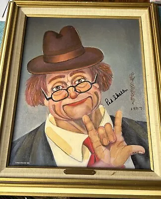 Red Skelton Signed Framed Numbered I LOVE YOU Lithograph W/COA 784/5000 Series 7 • $90