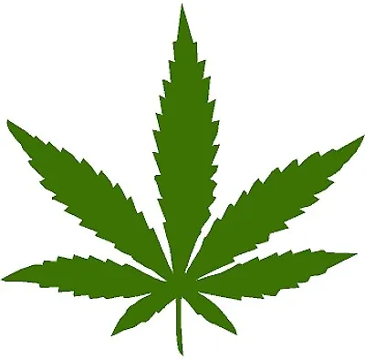 MARIJUANA Leaf Weed Sticker Cannabis Pot Smoke Ganja THC 420 Vinyl Car Decal • $2.99