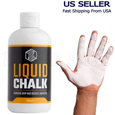 $12.99 • Buy Liquid Chalk - 250ML Powerlifting, Weightlifting, Gymnastics, Rock Climb Sport