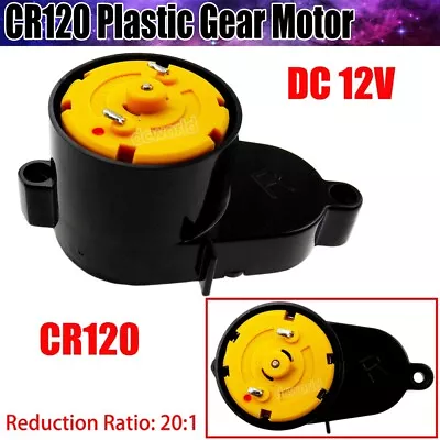 CR120 DC 3V-12V DC Gear Motor Reduction 500 Motor DC12V Electric Geared Motor FY • £10.79