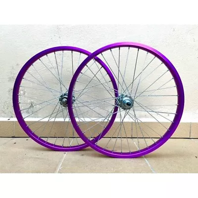 NEW 20'' HEAVY DUTY SPOKES STEEL BICYCLE RIM SET FOR BMX  GT Fast Delivery • $149.90