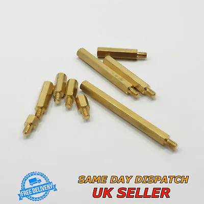 Male-Female M4 Thread Pillar Hexagonal Brass Spacer PCB Studs Standoff Hex • £3.25