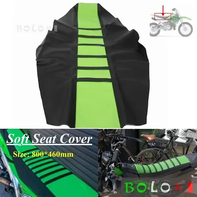 Dirt Bike Motocross Gripper Seat Cover For Kawasaki KDX KX KLX 125 250 350 450 • $18.99