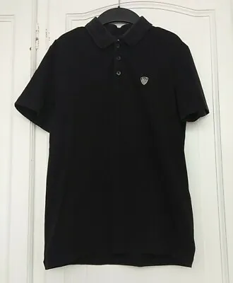 EA7 Emporio Armani Black Polo Shirt Size Small  • £7.50