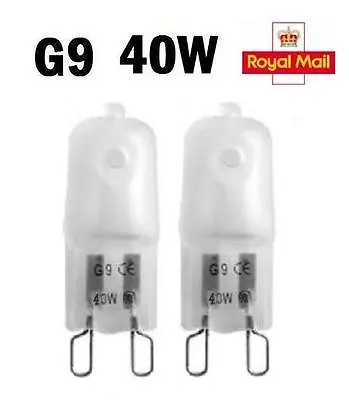 2 / 5 / 10 X G9 Halogen Light Bulbs Capsule 240V 40W Watt Frosted Dimmable • £3.11