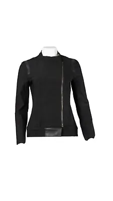 GORGEOUS Elaine Kim Quest Tech Stretch Moto Jacket Black Size Petite S NWOT • $59.99