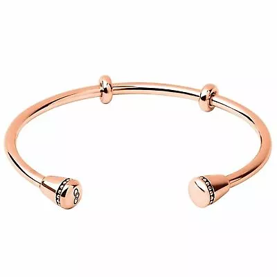 LINKS OF LONDON Ladies Amulet 925 Rose Gold Vermeil Cuff Bracelet M RRP290 NEW • £43.50