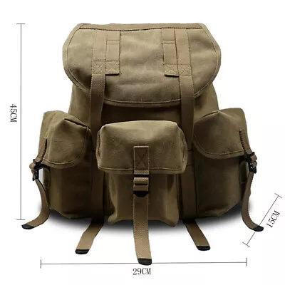 US ARMY STYLE POUCH HAVERSACK BACKPACK BAG US M14 Waterproof Canvas BAG • $59.99