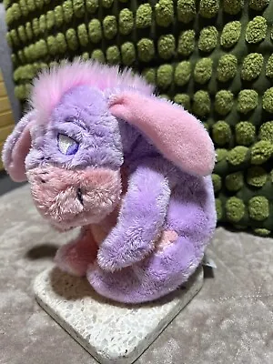 Walt Disney Store- Eeyore With Detachable Tail Pastel Pink & Purple 5.5” • £10.99