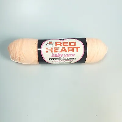 Red Heart Vintage Baby Yarn Orlon Acrylic Wintuk 3 Ply  Peach 247  • $7.49