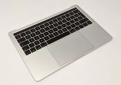 Apple MacBook Pro 13  A1706 2016 2017 Top Case Palmrest UK Keyboard Cover Silver • £49.99