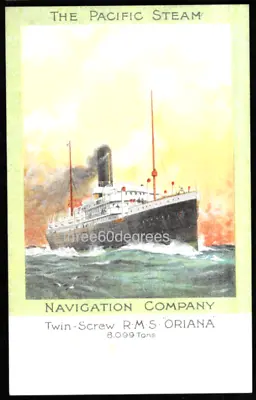 Early Shipping Art Postcard: Pacific Steam Navigation Company. R.M.S Oriana • £8.50