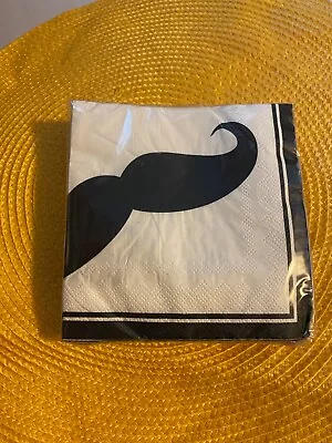 Mustache Beverage Napkins 24pc • $5