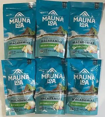 6 Pack Mauna Loa Macadamia Nut Maui Onion & Garlic 4oz Ea 1.5lbs Total • $24.61