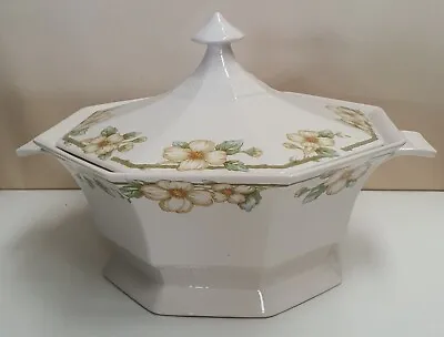 Vintage Nikko Classic Collection Dogwood Pattern Serving Bowl With Lid C1970-84 • $32