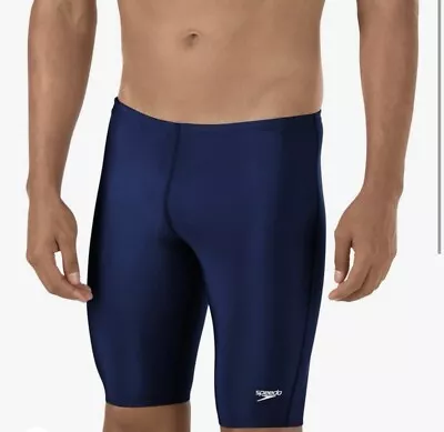 Speedo Men's Swimsuit Jammer Prolt Solid Navy Size 26 NWT • $14.99