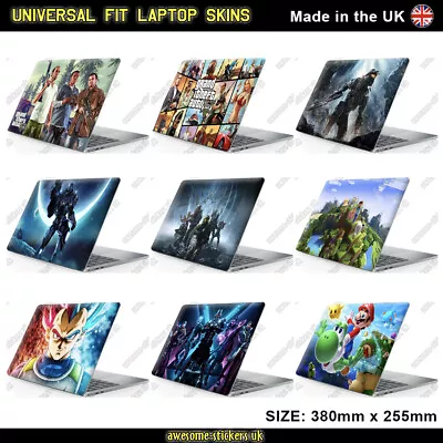 LAPTOP SKIN Wrap Sticker Printed Vinyl TO FIT  Macbook Lenovo HP ASUS Dell • £12.99