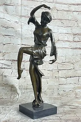 Art Nouveau Special Patina Bronze Lovely Dancer By D.H Chiparus Sculpture Sale • £240.14