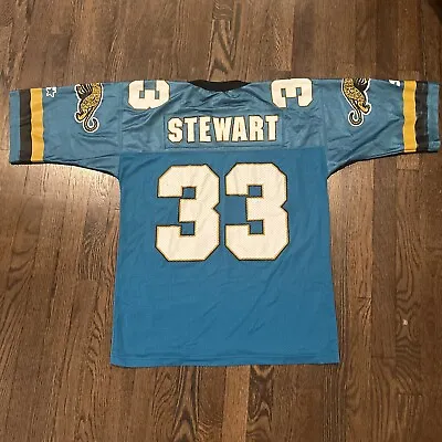 Jacksonville Jaguars James Stewart Jersey Mens Size 46 Medium Starter Vtg Teal • $138.24