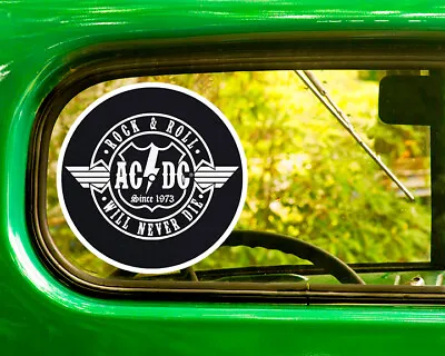 2 ACDC BAND DECALs Sticker Bogo For Car Window Bumper Laptop Free Shipping • $3.95