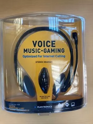 £3.99 • Buy Plantronics Voice Music Gaming Stereo Headset Audio 326 Optimized Skype Chat 