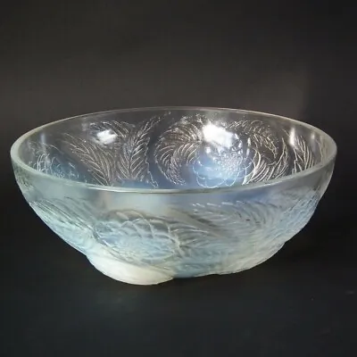 Rene Lalique Opalescent Glass 'Dahlias No.1' Bowl • £1255