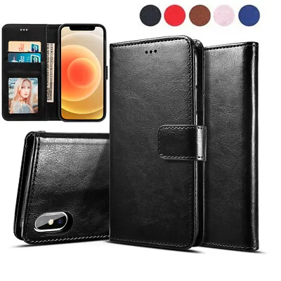 $9.85 • Buy Wallet Leather Flip Case Cover For IPhone 15 14 11 13 12 Pro XS Max XR 7 8 Plus