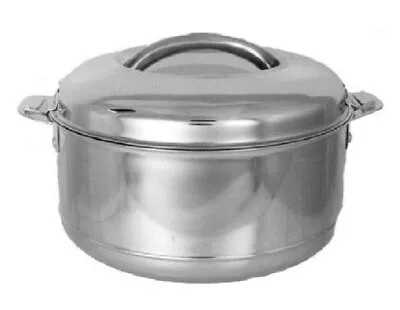 £14.95 • Buy Stainless Steel Insulated Serving Dish Hot Pot Hotpot Warmer Roti Rice Tortilla