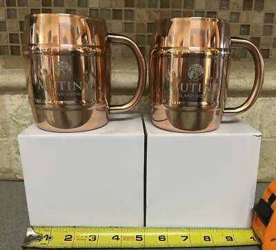 Moscow Mule Mug Stainless Steel Copper  Vacuum Insulated 12 Oz  Set Of 2 Mutiny • $19.99