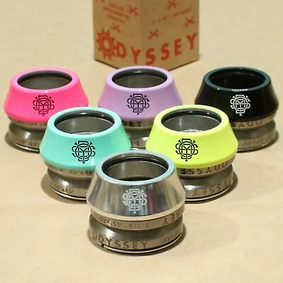 Odyssey Bmx Bike Conical Integrated Bicycle Headset Black Yellow Pink Polished • $28.99