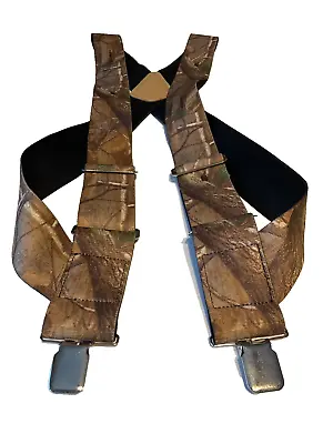 New Men's Realtree XXL 2  Adj. Side Clip Suspenders / Braces Made N The USA • $19.99