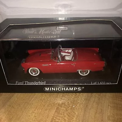 MINICHAMPS Ford Thunderbird 1955 1/43 (H000208) NEW IN BOX.  RARE • $12.99