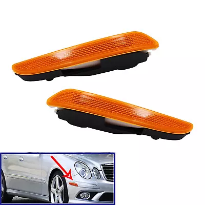 Pair Front Side Marker Turn Signal Lamp Fit For Mercedes Benz E-Class W211 07-09 • $15.87