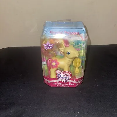 My Little Pony 2006 G3 Crystal Princess Crystal Design Peach Blossom NIB RARE • $33.92