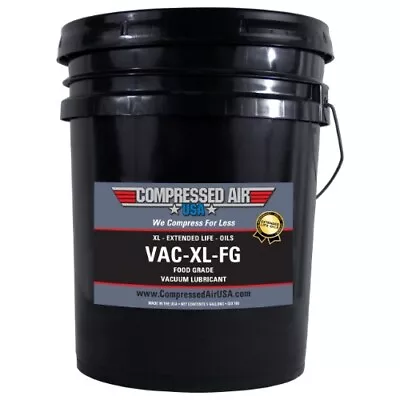 Food Grade Vacuum Pump Lubricating Oil - XL Extended Life Oils (5 GAL) • $531.42