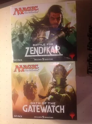 Mtg Lot 2 Fat Pack Zendikar & Gatewatch  Fact Seald • $139.99