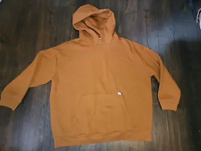 Levis Logo Graphic Pullover Hoodie Sweatshirt Burnt Orange Unisex Sz L XL NWT • $29.99