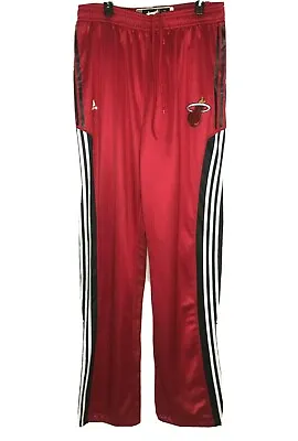 Adidas NBA Miami Heat Snap Off Tear Away Warm Up Pants Sz Mens 3xl +6 TALL New • $47.99